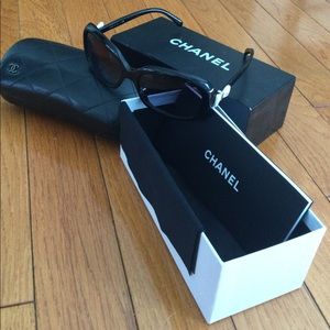 Chanel black sunglasses